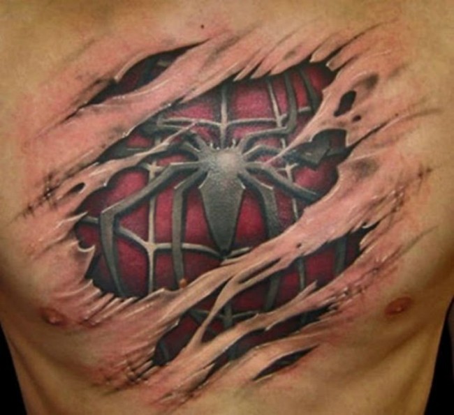 10 of the best 3d tattoos 1 650x595 Ten Amazing 3 D Tattoos You Have to See To Believe